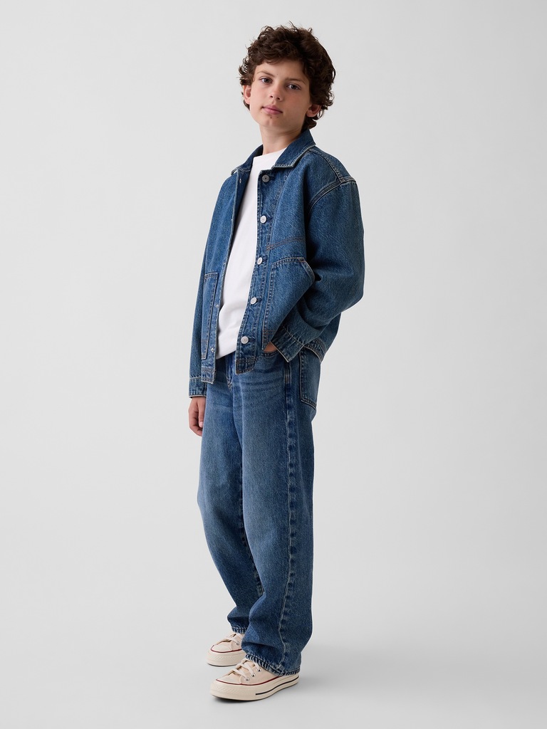 Kids Baggy Taper Jeans