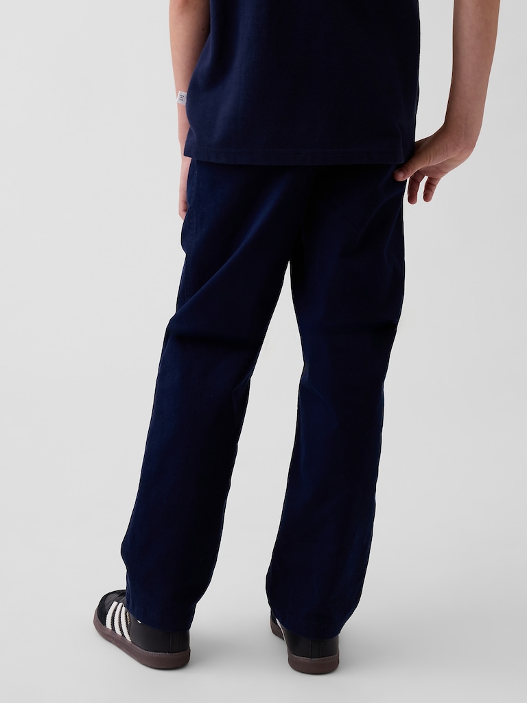 Kids Modern Uniform Loose Khakis