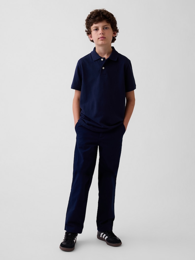 Kids Modern Uniform Loose Khakis
