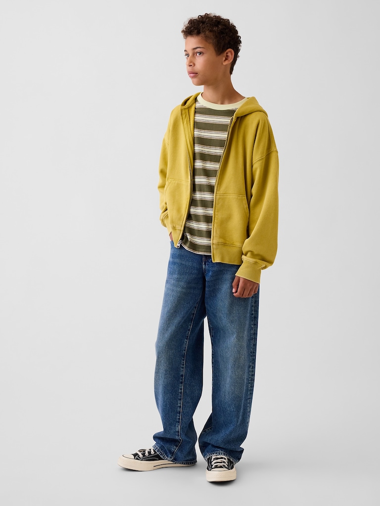 Kids VintageSoft Relaxed Zip Hoodie