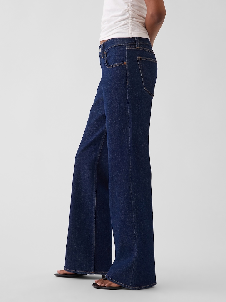 Low Rise Baggy Flare Jeans