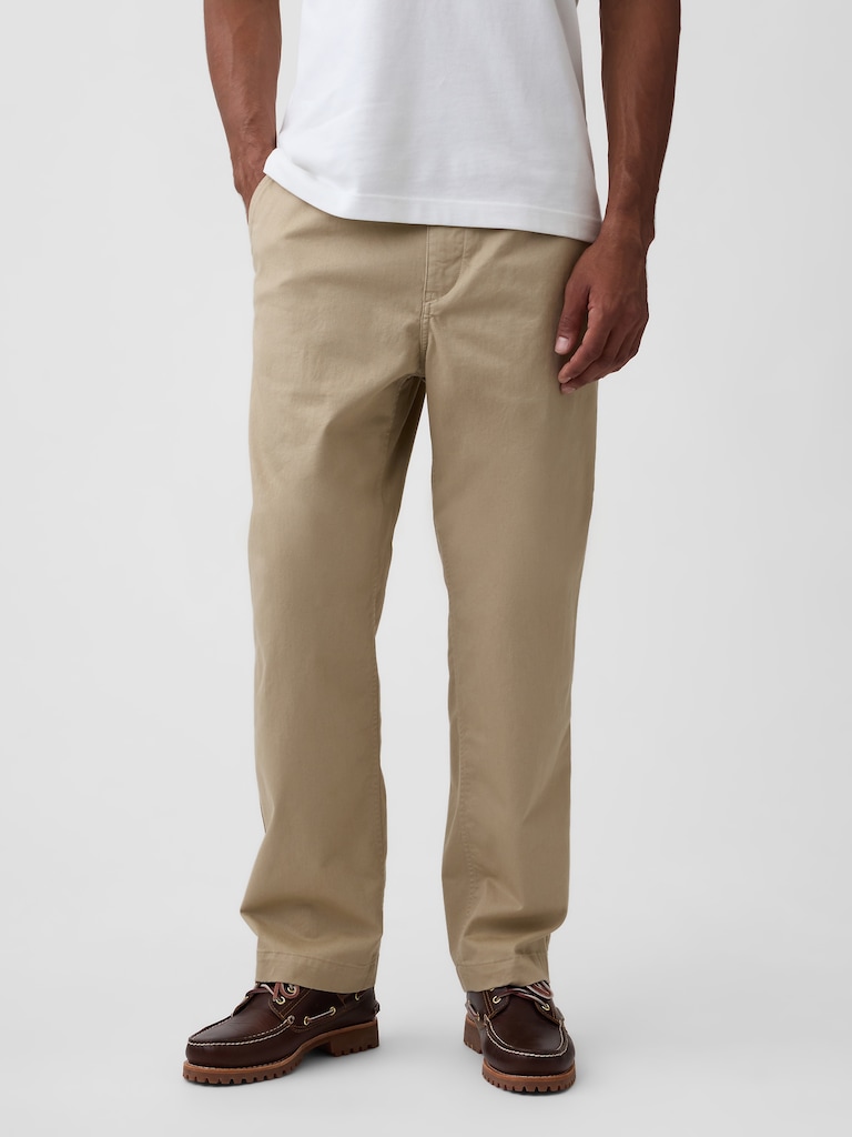 Modern Loose Pleated Khakis