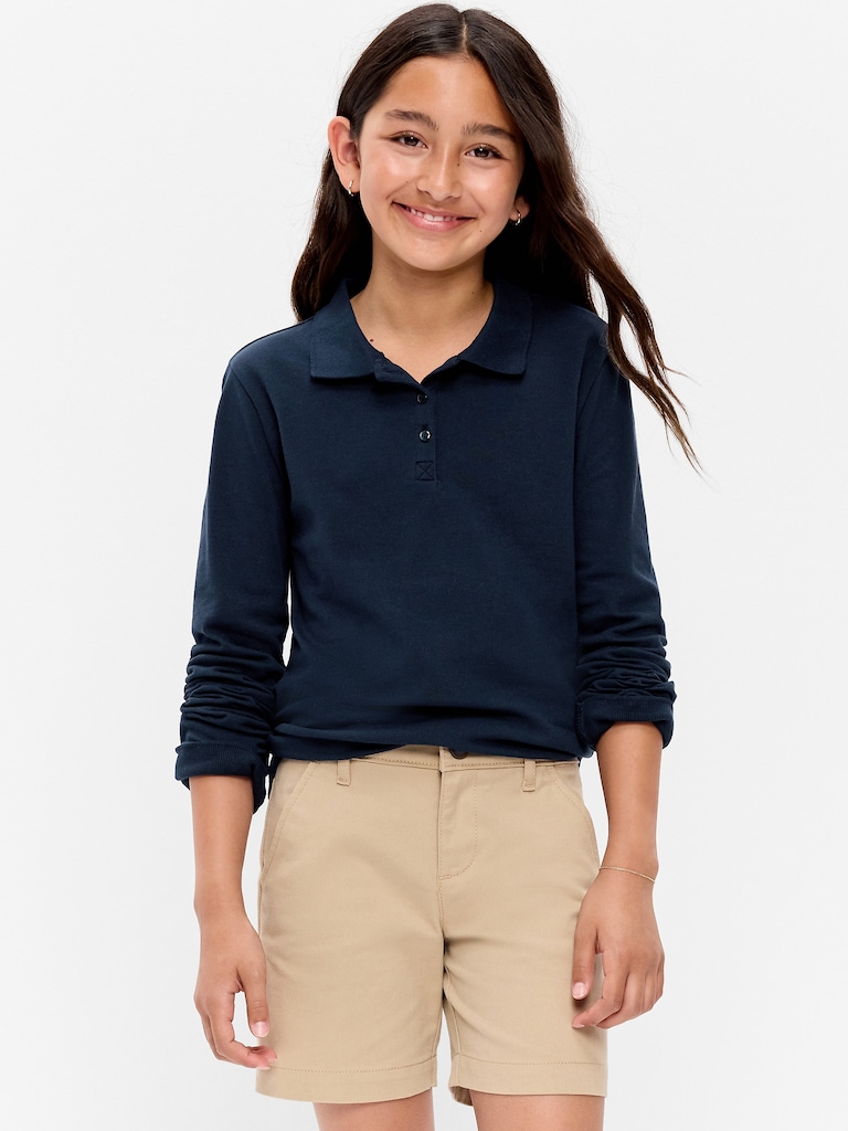 Uniform Pique Polo Shirt for Girls
