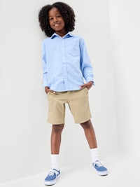 School Uniform Quick-Dry Tech Knee Length Shorts for Boys