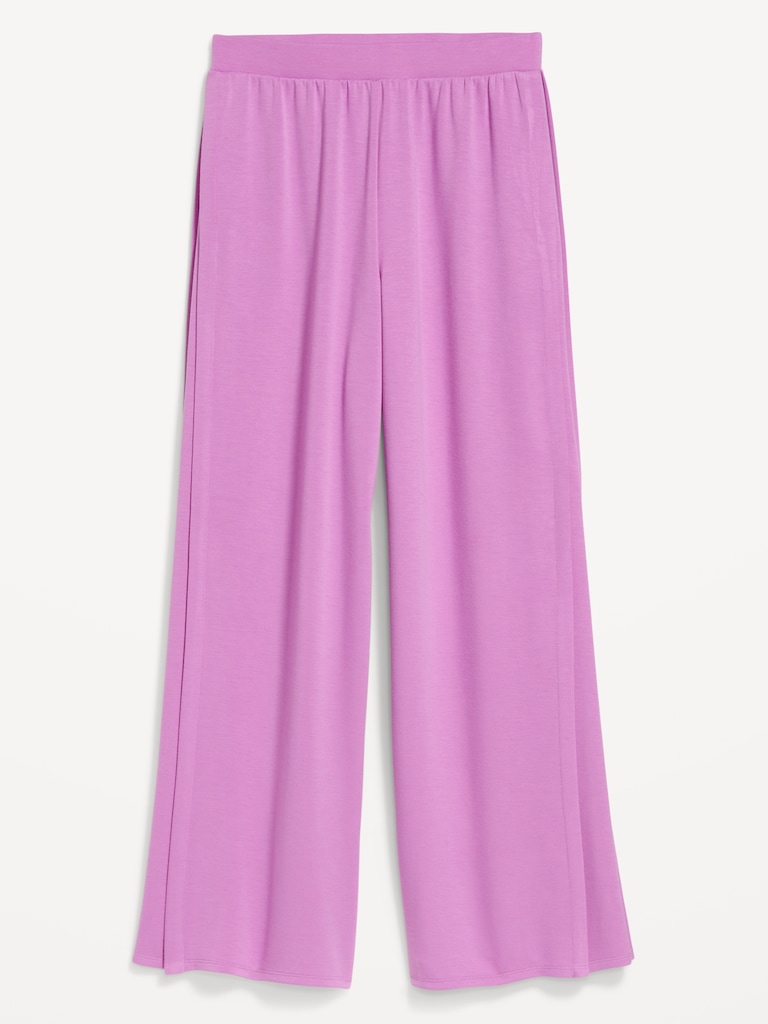 High-Waisted Bounce Lite Drapey Wide-Leg Sweatpants