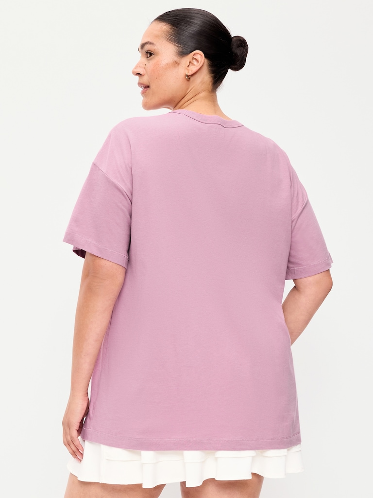 T-shirt tunique passe-partout surdimensionné