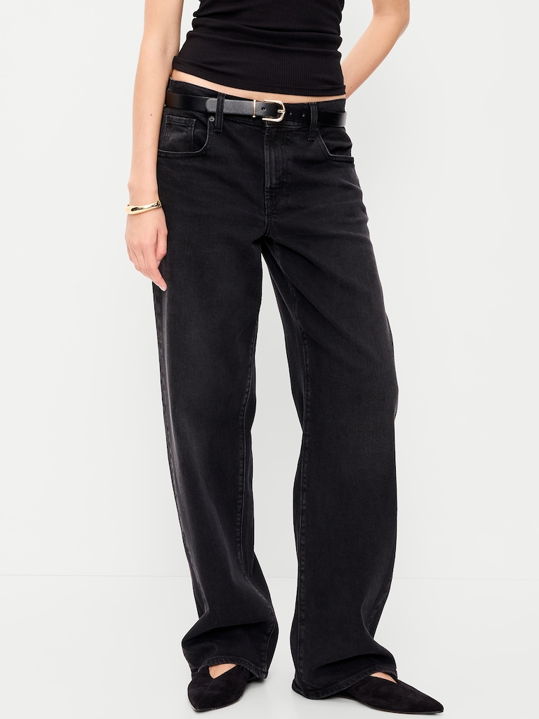 Low-Rise Loose Jeans