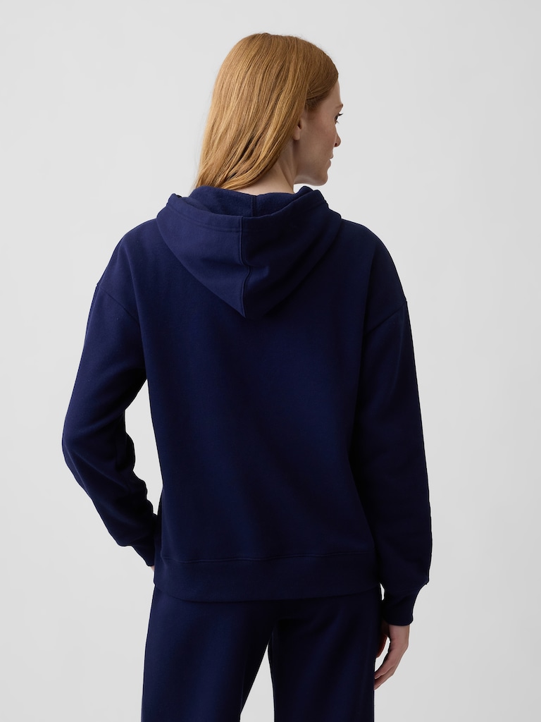 Oversized Fleece Zip Hoodie