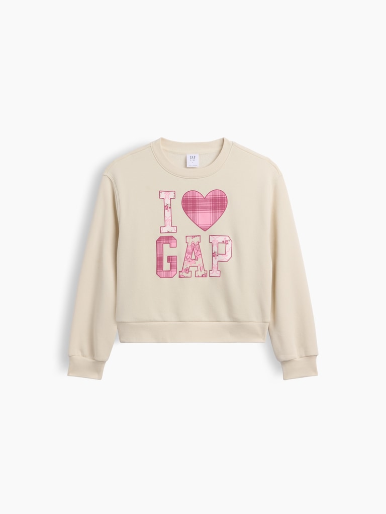 Kids Relaxed Wedge Crewneck Sweatshirt