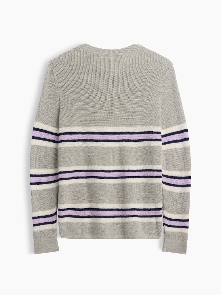 Kids Relaxed Stripe Crewneck Sweater