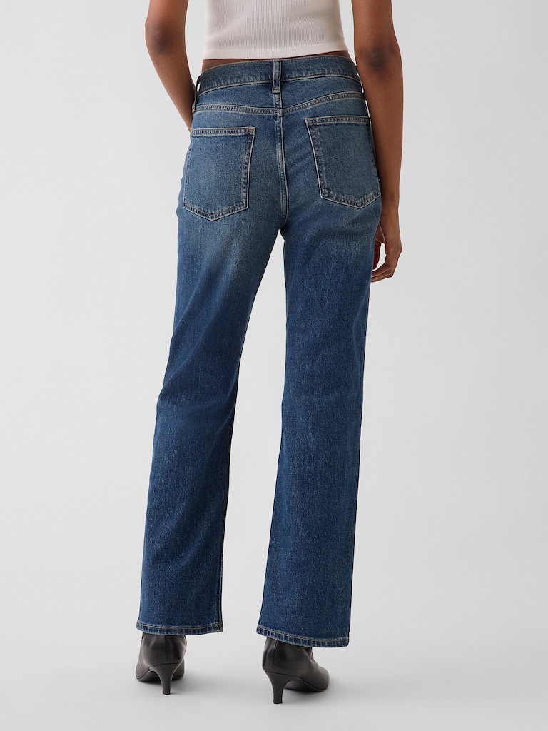High Rise '90s Slim Straight Crop Jeans