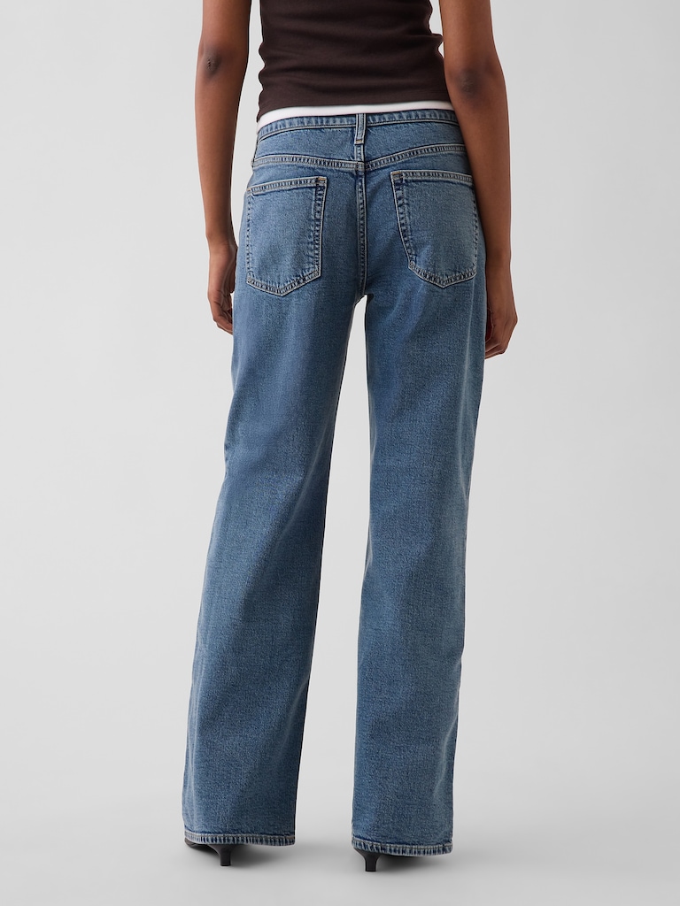 Low Rise Baggy Flare Jeans