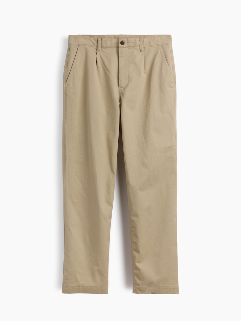 Modern Loose Pleated Khakis