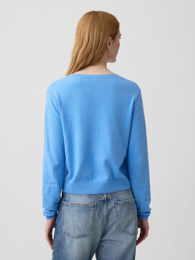 CashSoft Crewneck Cardigan