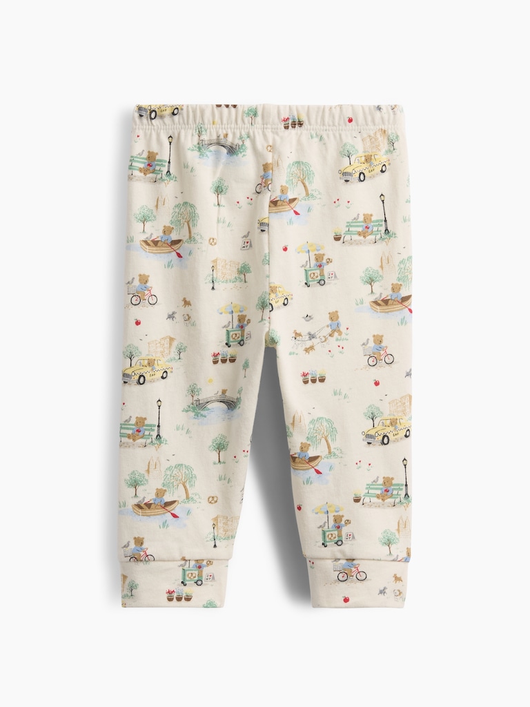 Baby First Favorites Organic Cotton Brannan Bear Toile Pull-On Pants