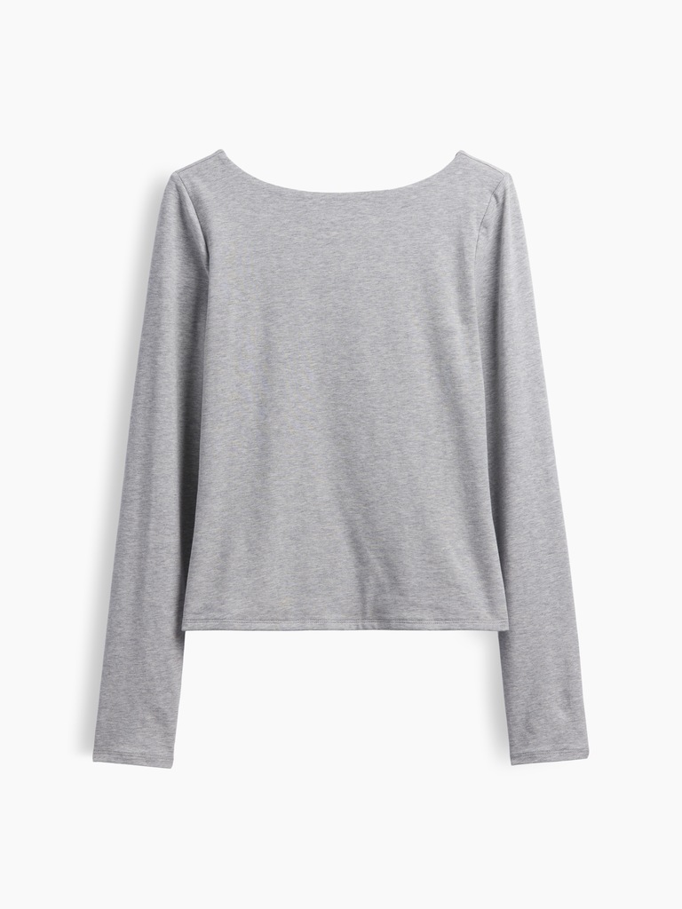 CloseKnit Jersey Scoop-Back T-Shirt