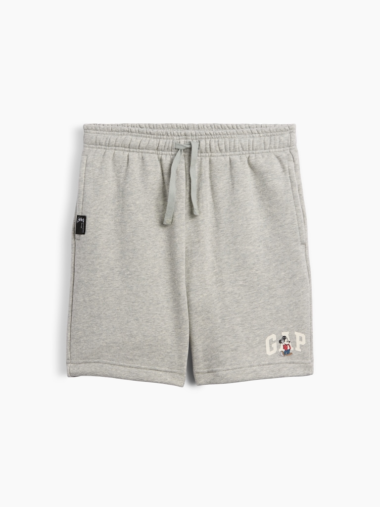 GapKids × Disney Mickey Mouse Relaxed Pull-On Logo Shorts