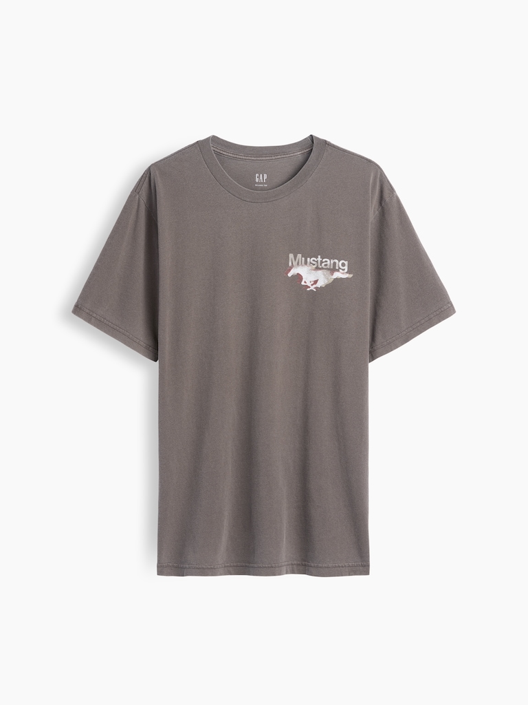Ford Mustang Heavyweight Crop Graphic T-Shirt