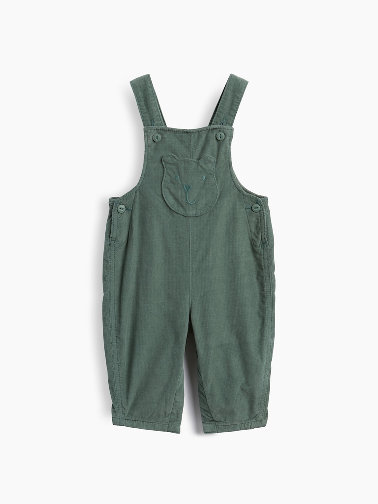 Baby Corduroy Bear Pocket Overalls