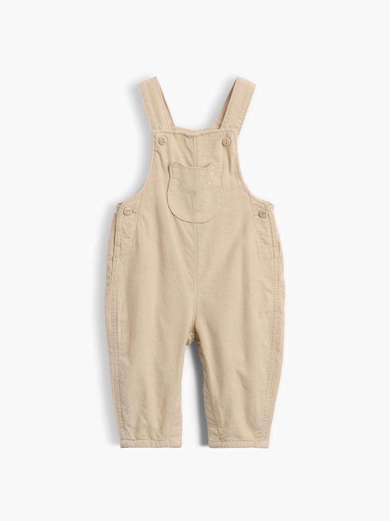 Baby Corduroy Bear Pocket Overalls