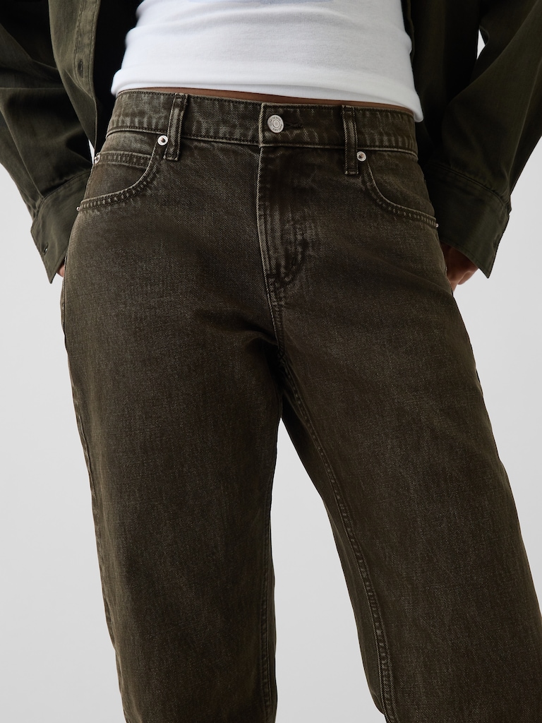 Mid Rise Straight Taper Jeans