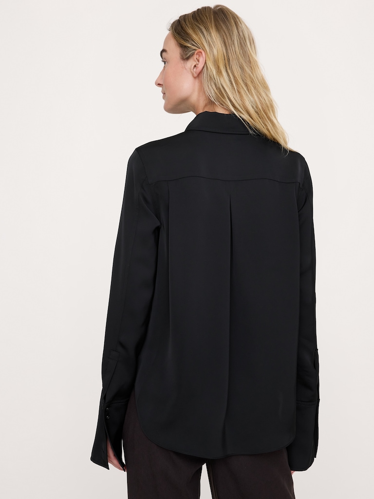 Relaxed Crepe Shirt