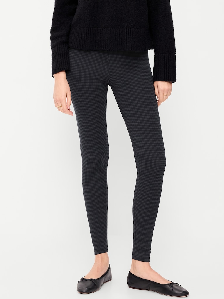 High-Waisted Jersey Fashion Layering Leggings