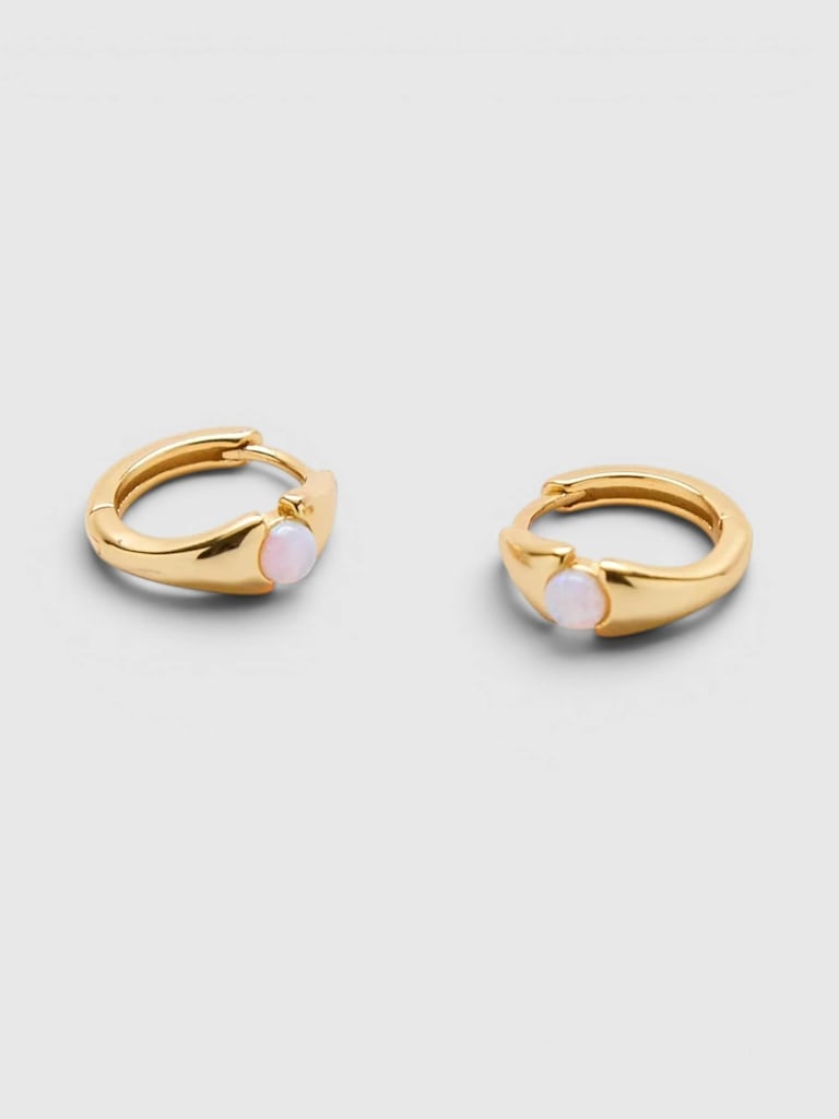 Admiral Row Opal Mini Huggie Hoop Earrings