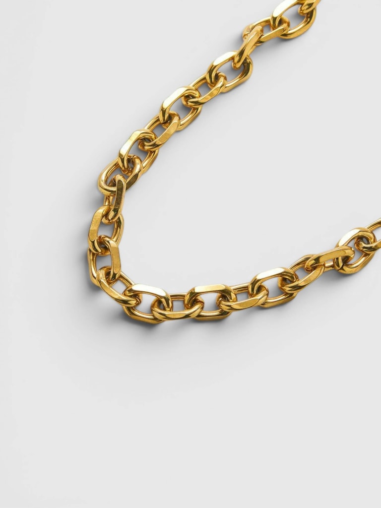 Admiral Row Gold Chunky Cable Chain Necklace