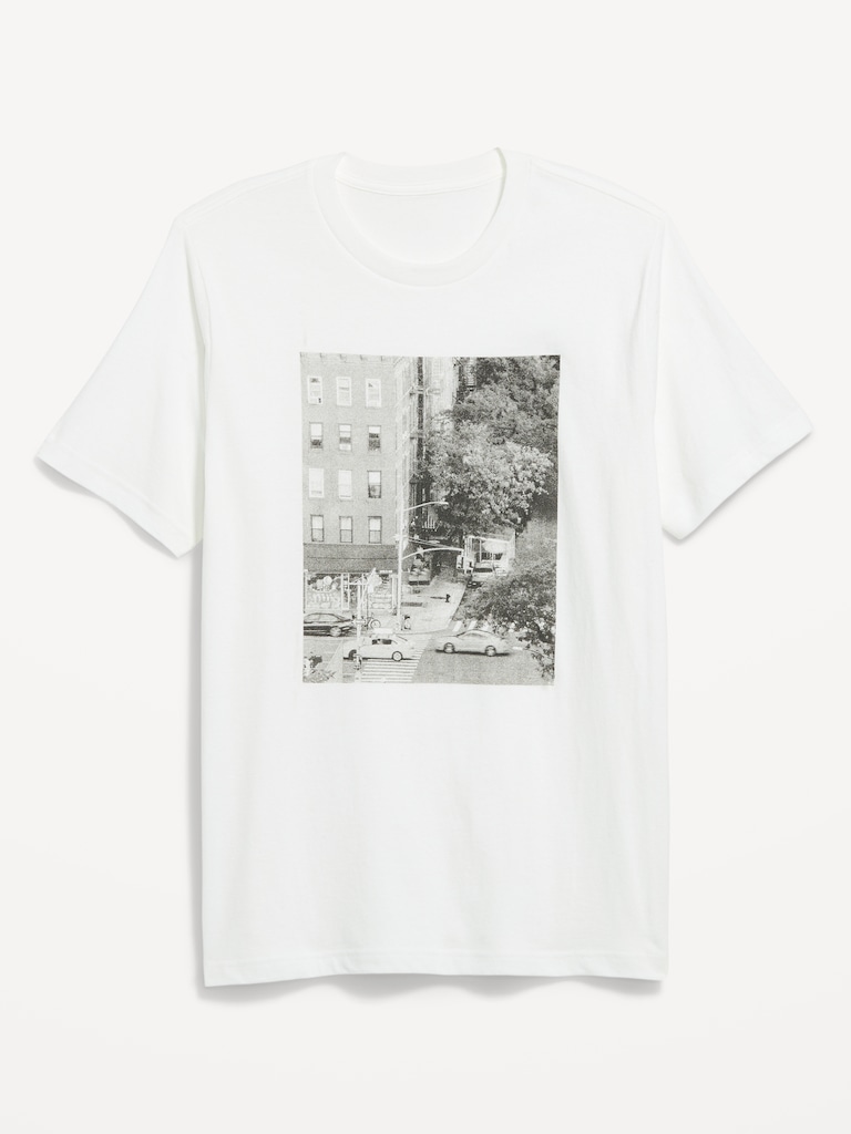 Soft-Washed Crew-Neck Graphic T-Shirt