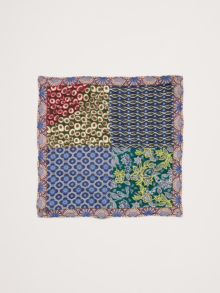 Embroidered Cotton Scarf by Vismaya