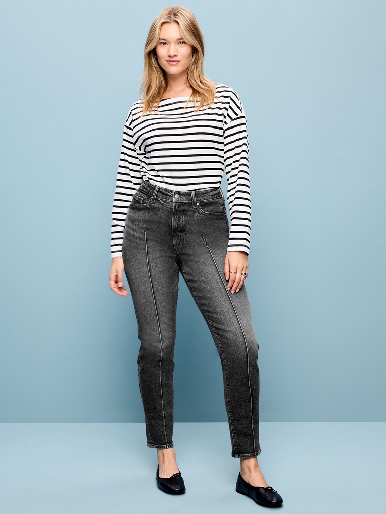 High-Waisted OG Straight Ankle Jeans
