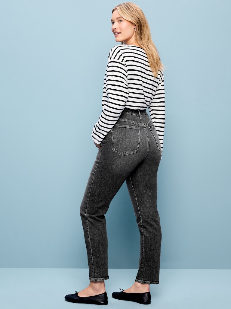 High-Waisted OG Straight Ankle Jeans