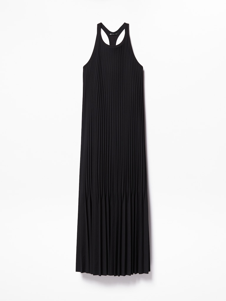 Featherweight Plissé Dress