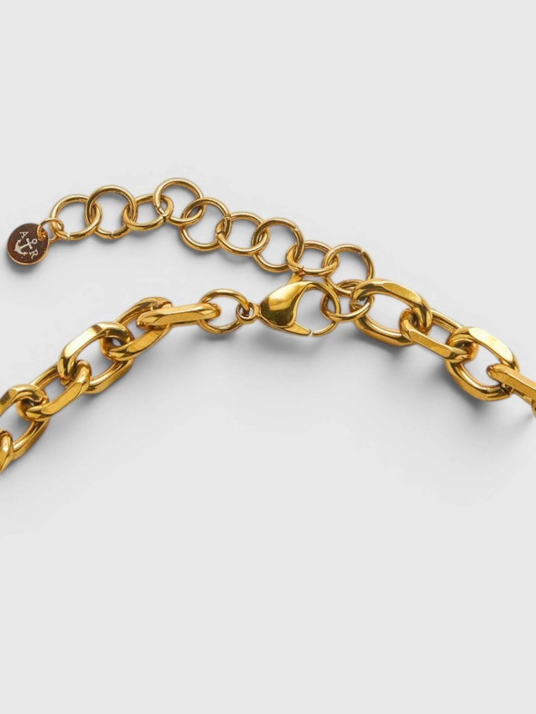 Admiral Row Gold Chunky Cable Chain Necklace