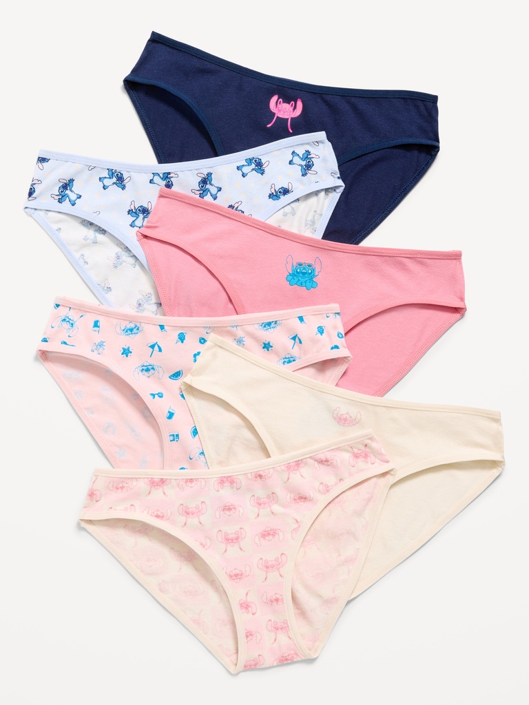 Culotte bikini Stitch et Angel de Disney© pour toute-petite fille (paquet de 6)