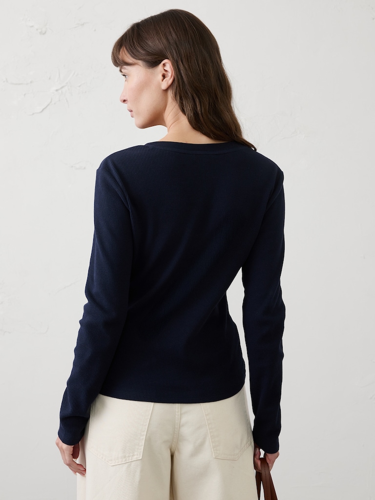 Waffle Knit T-Shirt