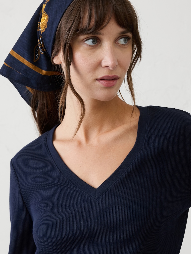 Waffle Knit T-Shirt
