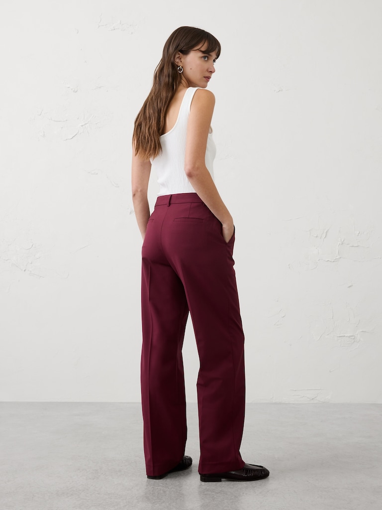 Straight High-Rise Sculpted Trouser