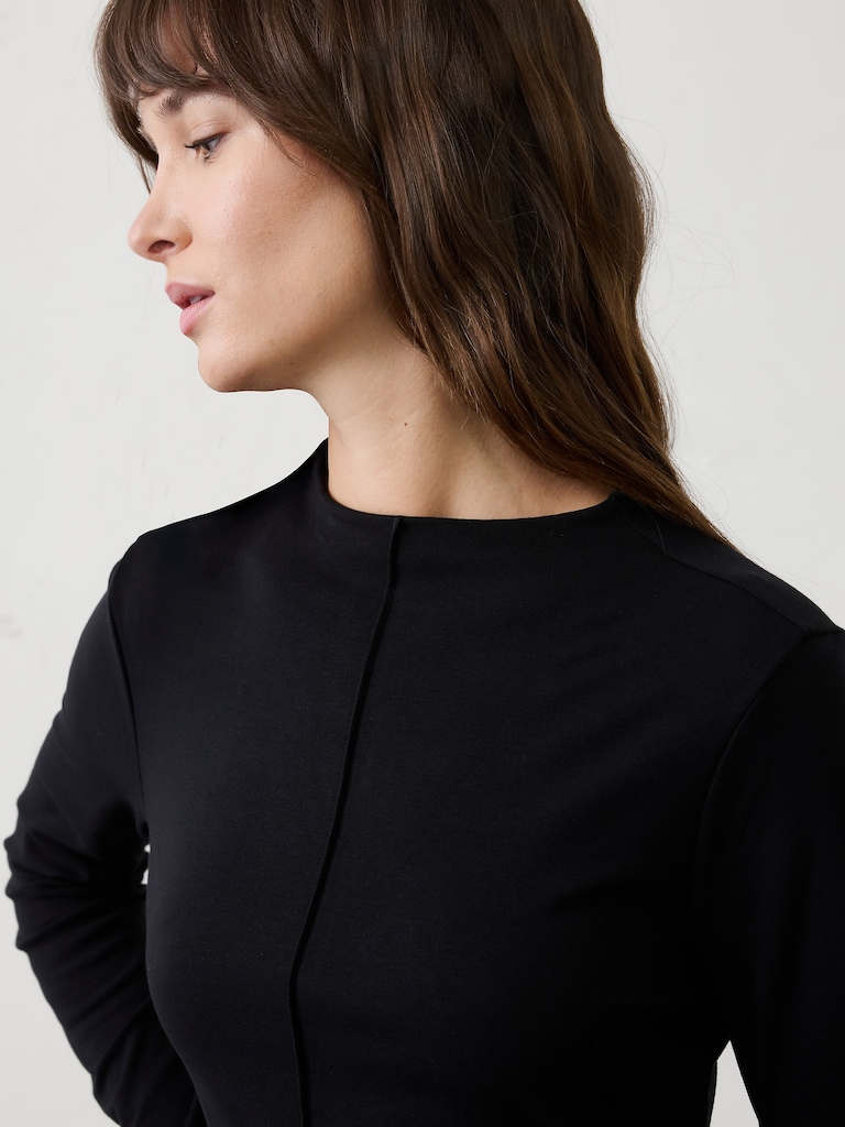Cozy Ribbed Knit Midi Dress