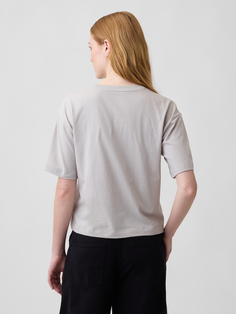 Relaxed Gap Mini Logo T-Shirt