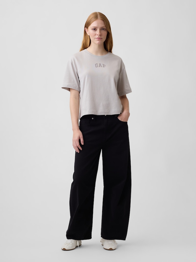 Relaxed Gap Mini Logo T-Shirt
