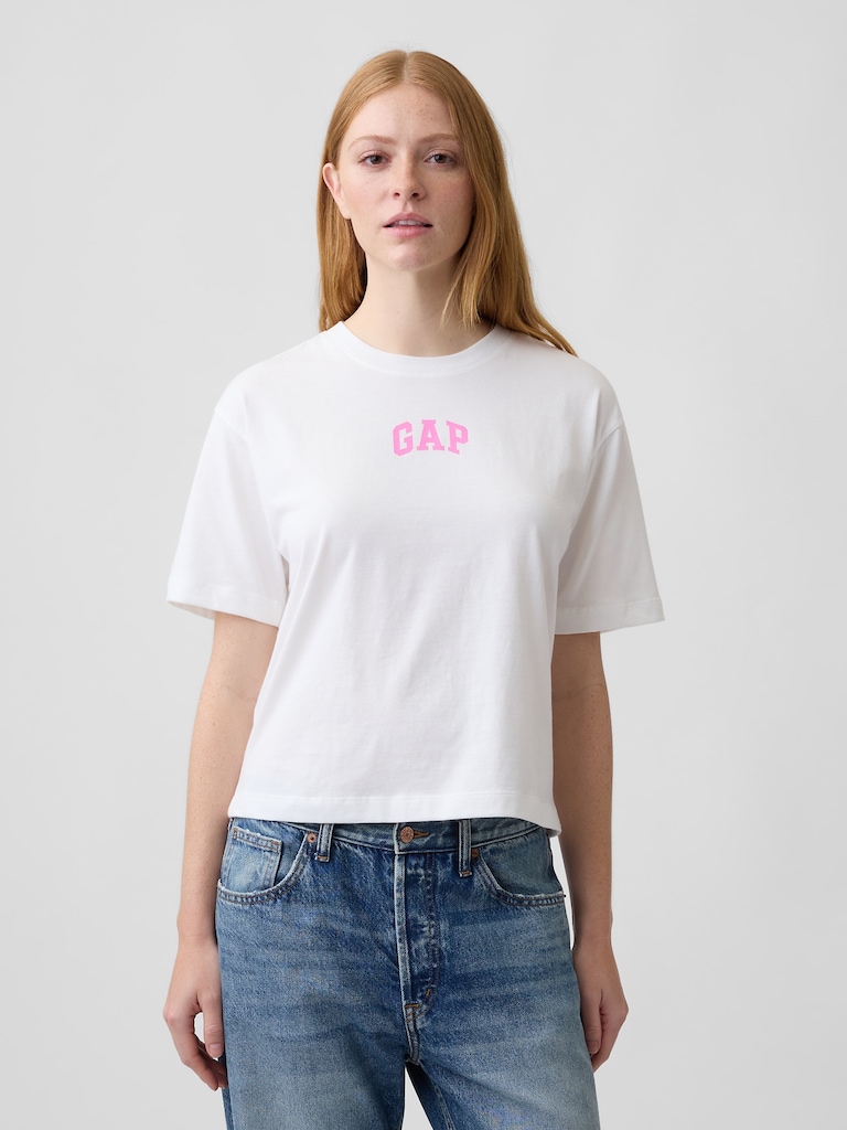 Relaxed Gap Mini Logo T-Shirt