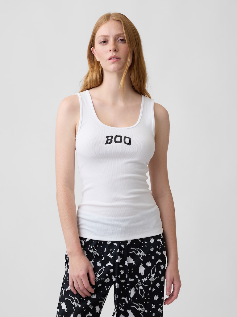 Gap Logo Ribbed Tank Top