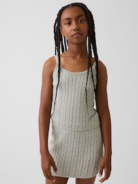 Kids 100% Cotton Cable-Knit Sweater Cami
