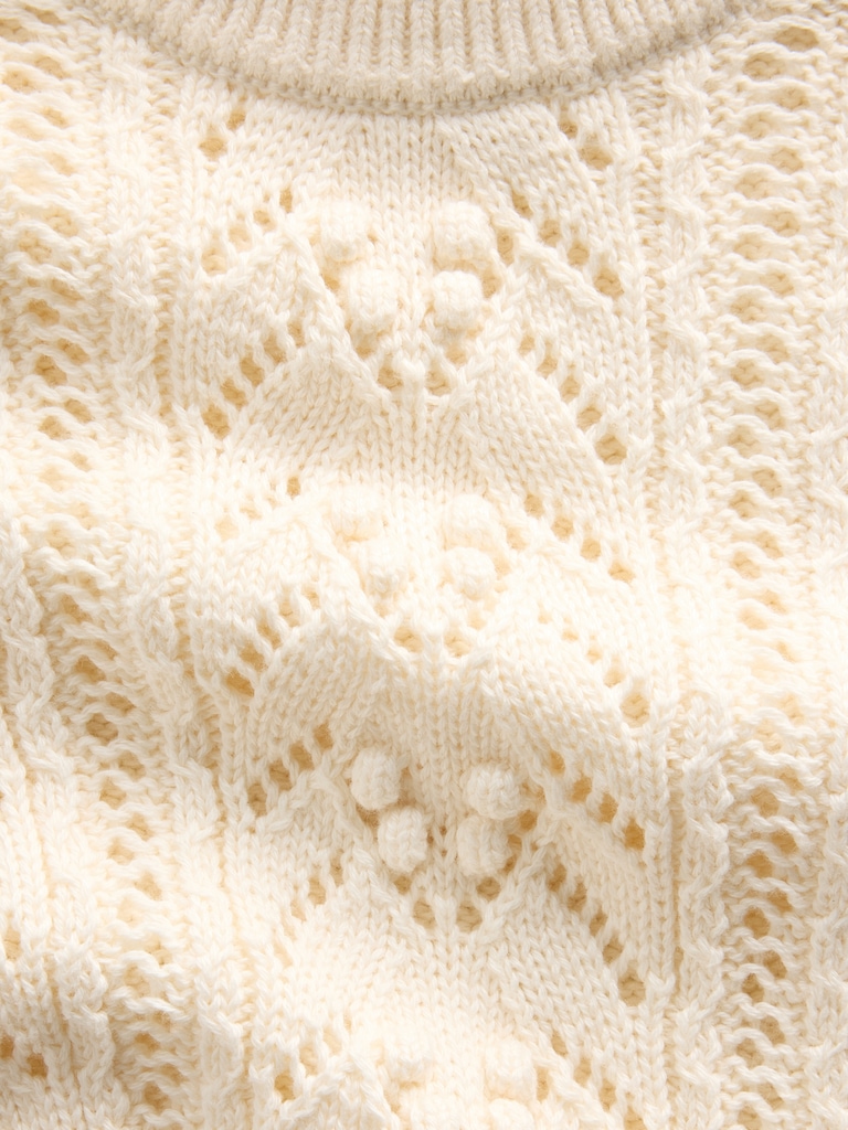 Baby & Toddler Textured Crewneck Sweater