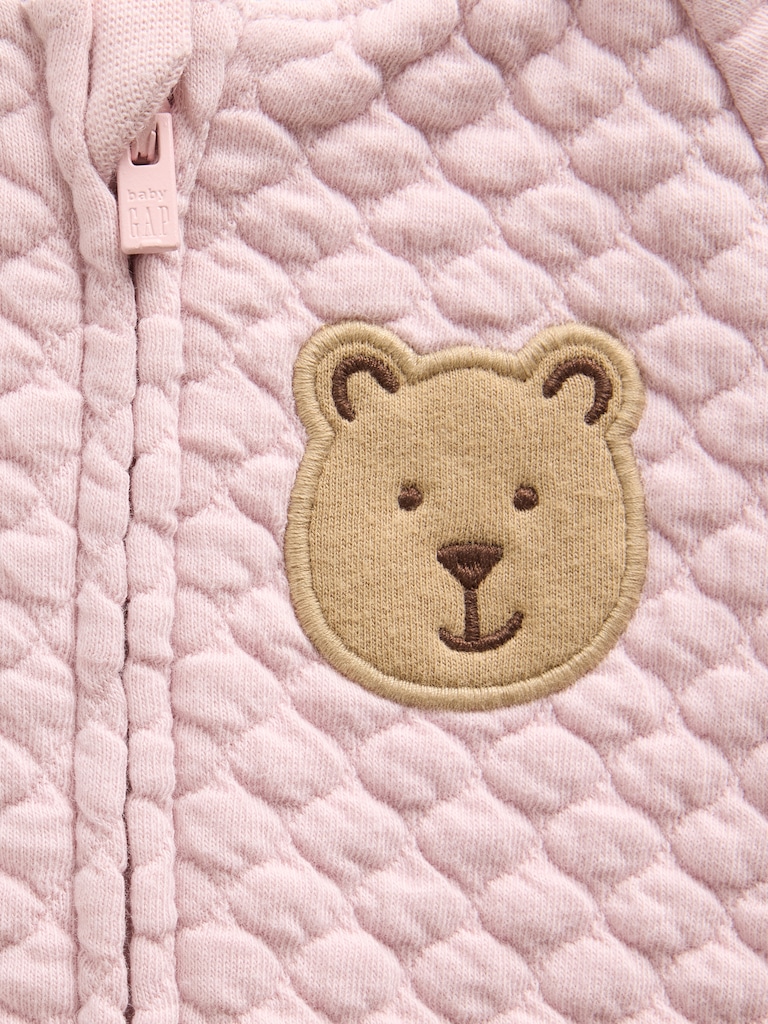 Baby Quilted Raglan One-Piece