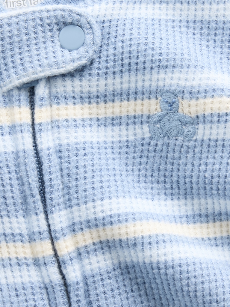 Baby Softspun Waffle Footed One-Piece
