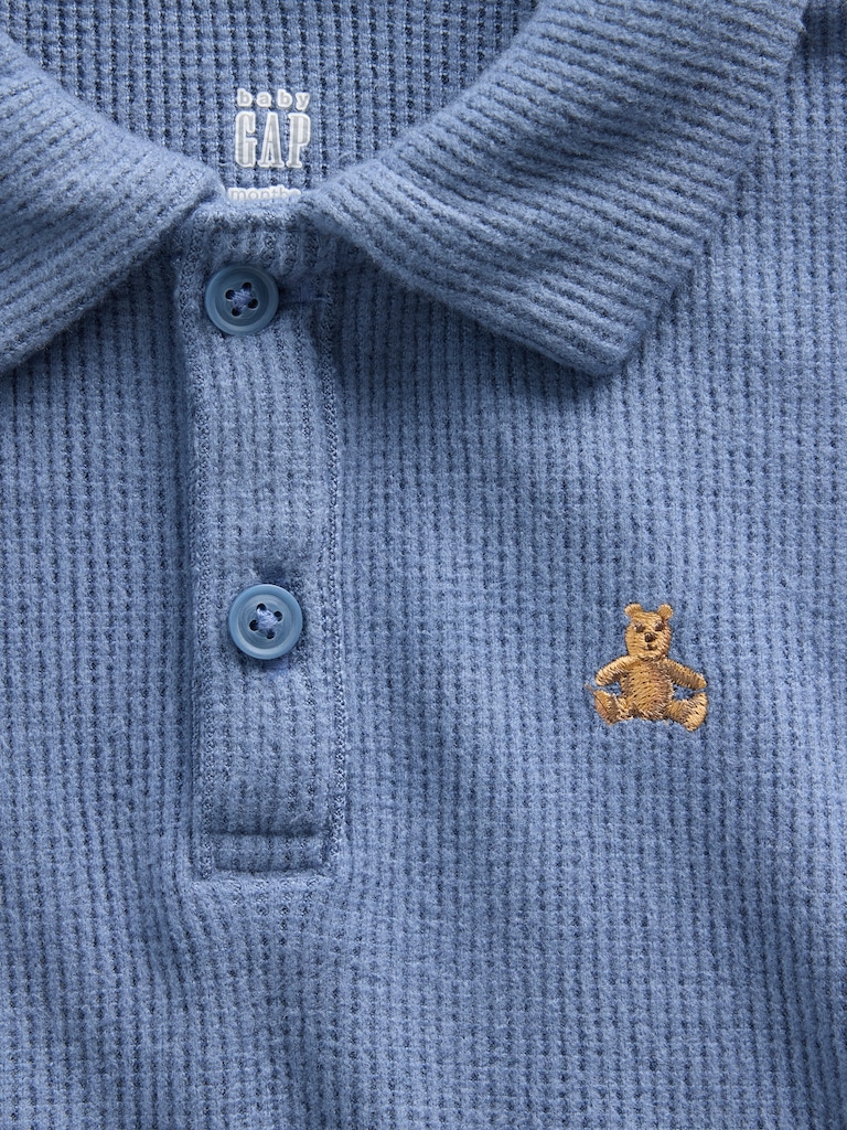 Baby Softspun Waffle Polo Outfit Set