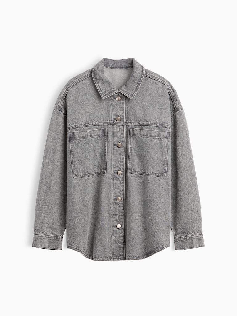 Denim Oversized Shirt Jacket
